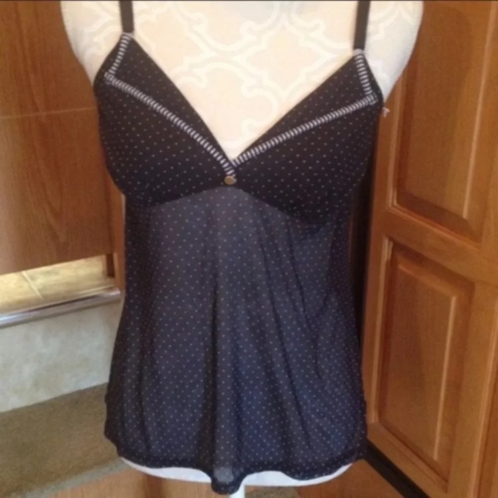 Gilligan & O’Malley Polka Dot Nautical Sleep Cami XL - Picture 6 of 8